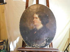 1700's Matriarch of The Family Original Side Portrait Oval Mounting Wood Frame picture
