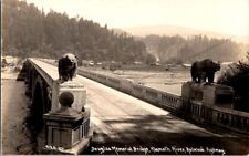 RPPC Postcard Douglas Memorial Bridge over Klamath River CA California     K-247 picture
