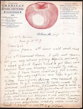 1908 St Louis Mo - American Apple Growers Congress - Henry M Dunlap Letter Head picture