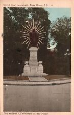 Postcard Carte Postale Sacred Heart Monument Three Rivers 1949 picture
