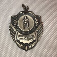 Vtg 1939 Sterling Silver Pittsburg Sun-Telegraph Olympic? Sports Pendant Medal picture
