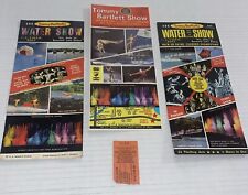 4 LOT Tommy Bartlett Water Show Stub Brochures Wiscons Dells VTG Bennett Trumble picture