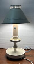 Vtg Toleware Tole Electric Candlestick Style Table Deck Bedside Colonial Lamp picture