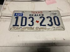 Texas Dealer License Plate picture