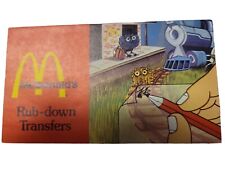 Vintage 1978 McDonald's Rub Down Transfers picture