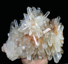 11.07lb Natural Beautiful white Quartz Crystal Cluster POINT Mineral Specimen picture