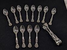 Set of 6 (Six) Vintage Antique Demi Tasse Silver Spoons 4 1/2