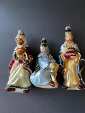 Kurt Adler 3 Wise Men Made In Germany Holiday Blown Glass Christmas Ornaments picture