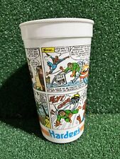 1990 HARDEE'S Marvel SPIDER-MAN & CAPTAIN AMERICA Plastic Soda Cup RARE picture