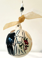 Glory Haus Christmas Ball Ornament Happily Ever After Bride Groom Wedding picture