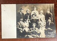 ATQ 1910s RPPC Postcard Students Cast Photo THE PRIVATE SECRETARY Costumes Funny picture