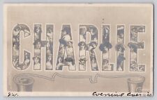 1906 Large Letter Christian Name Postcard Charlie Rotograph NYC RPPC picture