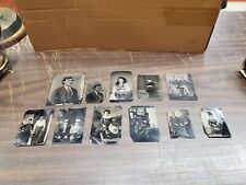 Vtg Assortment Tin Type Photos Baby Cute Kids Dressy Woman Children & Suited Men picture