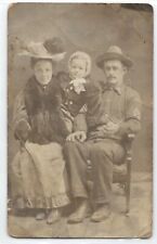 1909 Army soldier, family, South Milford, Indiana; history photo postcard RPPC picture