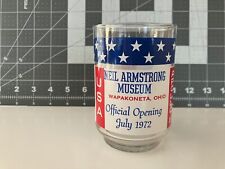 Extremely RARE NASA Apollo 11 Neil Armstrong Museum Official Opening Libby Glass picture