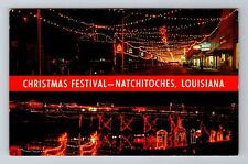 Natchitoches LA-Louisiana, Christmas Festival, Antique, Vintage Postcard picture