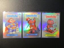 3x 2022 Topps Chrome Garbage Pail Kids S5 Refractor Lot (Mick D/Nat N/Pinned P) picture