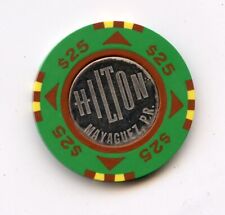 25.00 Chip from the Hilton Casino Mayaguez Puerto Rico Coin Center picture