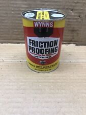Vintage WYNNS Friction Proofing Oil Can Nos picture