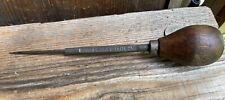 Vintage Ice Pick / Awl Advertising Tool ~ Phone 16 R4 Bath PA ~ Wooden Knob picture