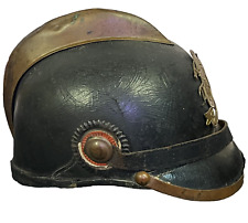 WWI Era Imperial German Pickelhaube Fireman's Hat / Helmet Excellent Shape picture