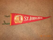 VTG Canada Pennant NEWFOUNDLAND John Cabot's Tower - St. Johns PORT-AUX-BASQUES picture