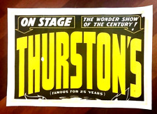 magic poster on linen THURSTON's Circa '30s Original 28x41 LINENBACKED Will Rock picture