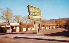 AZ Kingham ROUTE 66 Hillcrest Motel & Sign Panelray heat Mint postcard C98 picture