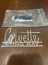 Corvette Sting Ray Brushed Stainless Steel GM licensed plaque picture