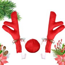 Reindeer Antlers Nose Decoration Gift Set For Christmas Car Auto Costume picture