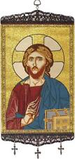 Christ the Teacher Large Icon Banner Orthodox Tapestry With Cross Charm 17 In picture