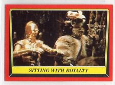 Sitting with Royalty 1983 Topps Return of the Jedi #82 EX a {0127 picture