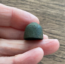 MEDIEVAL. 14TH CENTURY. BRONZE THIMBLE. ‘BEEHIVE’ TYPE DATING TO THE 1300’S. picture