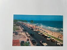 Palm Beach Florida Postcard Vintage 1950s Unposted Looking North Ocean Blvd picture