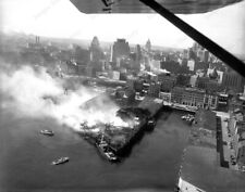 8x10 Print India Whart Boston Fireboats 1955 #CMP picture