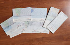 Group of 8 large Shuttle Ground Track Mission Charts picture