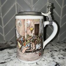Vintage Seltmann Weiden Bavaria W Germany Porcelain Lidded Stein Puritan People picture