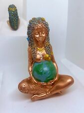 Goddess Statue, Gaia Statue Mother Earth Nature Moon Statues, Resin Witchy Spiri picture