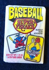1973 Donruss Baseball SUPER FREAKS Unopened Pack, High Grade, Rare picture