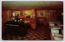 c1950s~Dunn North Carolina NC~Johnson's Restaurant~Interior~US 301~VTG Postcard picture