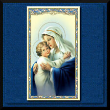 Memorare of St Bernard Anyone Who Fled Thy Catholic Holy Prayer Card Mary Jesus picture