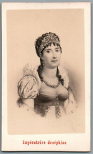 CDV EMPRESS JOSEPHINE WIFE NAPOLON 1st PHOTO NEURDEIN 1860 NAPOLONE PHOTO picture