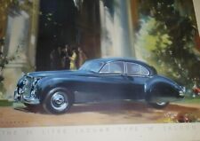 Vintage Adams & Shardlow Leicester Automobile Poster - Jaguar Type 