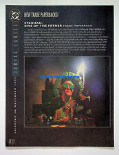 Starman Sins of the Father DC Comics 1995 Trade Print Magazine Ad Poster ADVERT picture