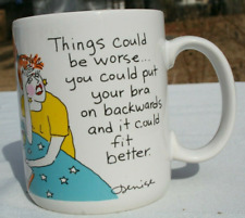 vtg 1987 Mug Hallmark Shoebox Greetings Things Could Be Worse coffee cup picture