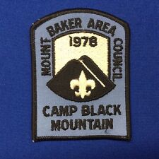 Boy Scout 1978 Camp Black Mountain Mount Baker Area Council Patch 244B1 picture