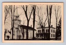 Cazenovia NY- New York, Presbyterian Church And Manse, Vintage c1952 Postcard picture