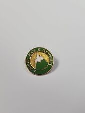 A Woman's Place is Everywhere Lapel Pin Green & Gold Colors picture