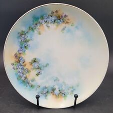 Vintage c.1930's Rosenthal Bavaria Blue Floral Hand Painted Signed Decor Plate picture