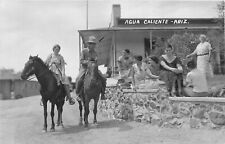 Postcard RPPC 1920s Arizona Agua Caliente Horse Back Riders AZ24-2121 picture
